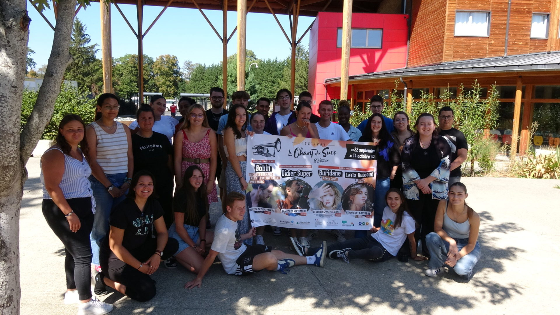 L'équipe des BTS DATR organisateurs du festival Chant des Sucs 2024