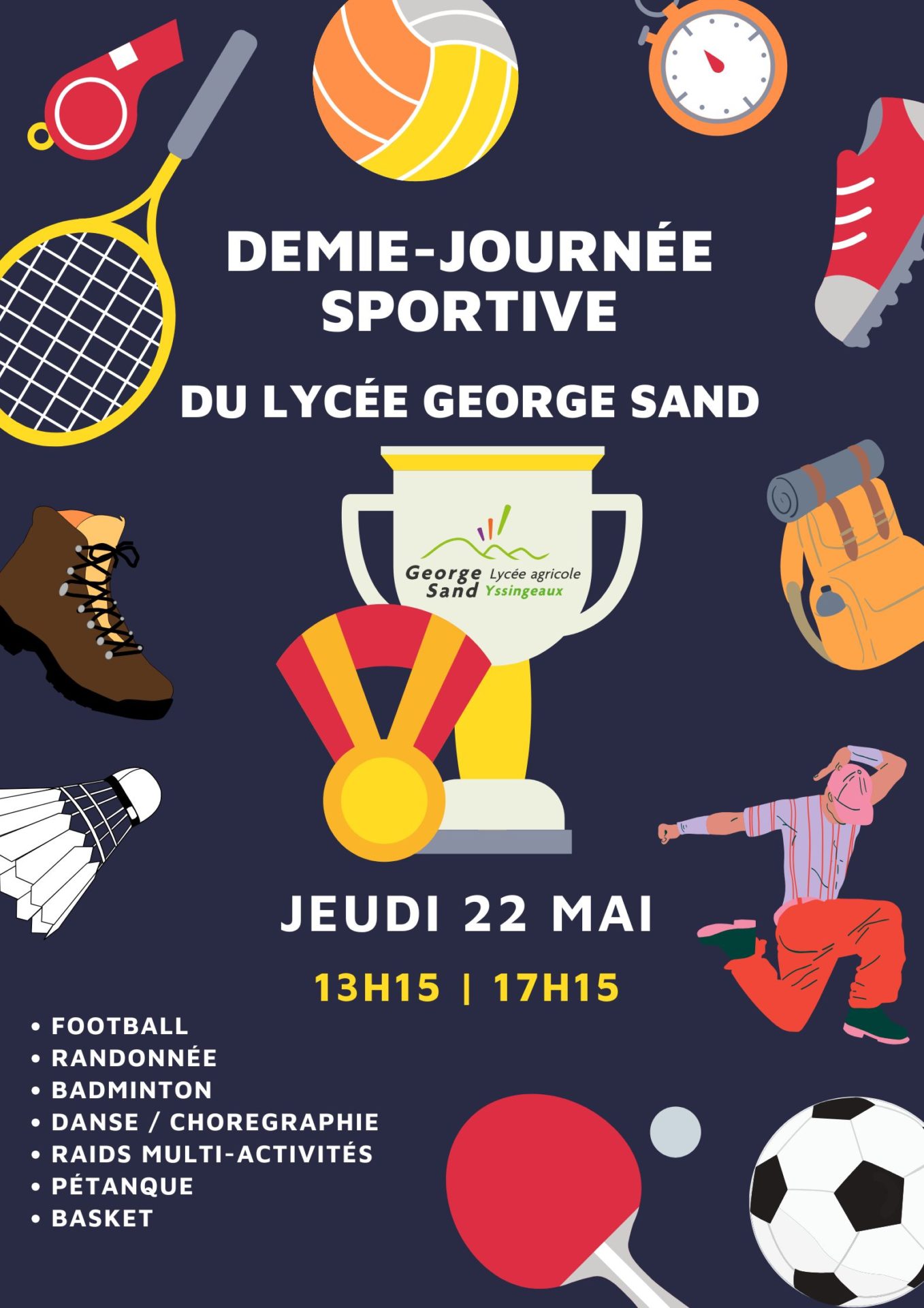 Journée sportive jeudi 22 mai 2025