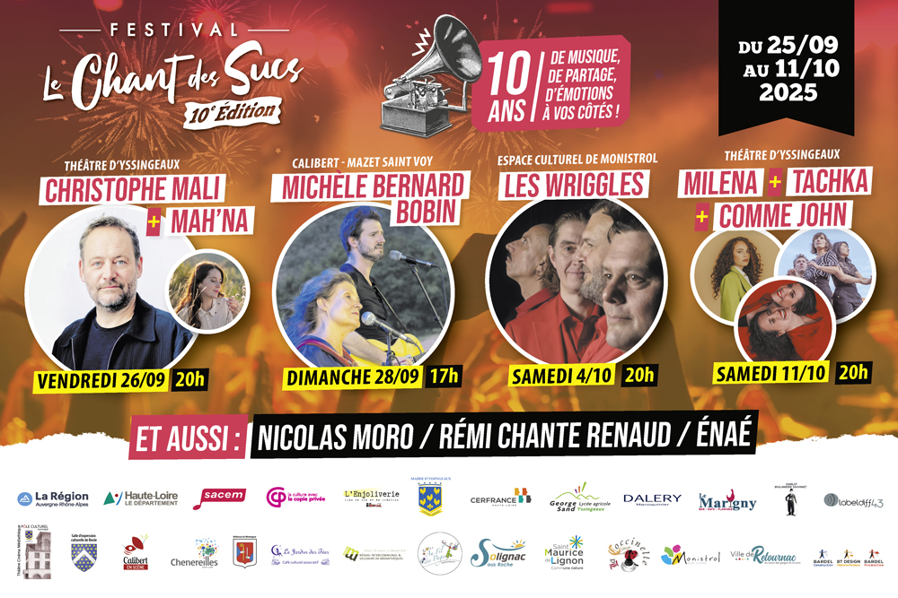 Flyer Chant des Sucs 2025