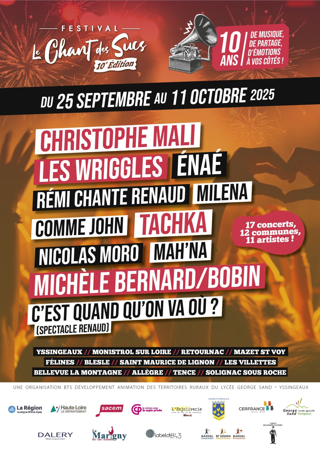 Affiche Chant des Sucs 2025