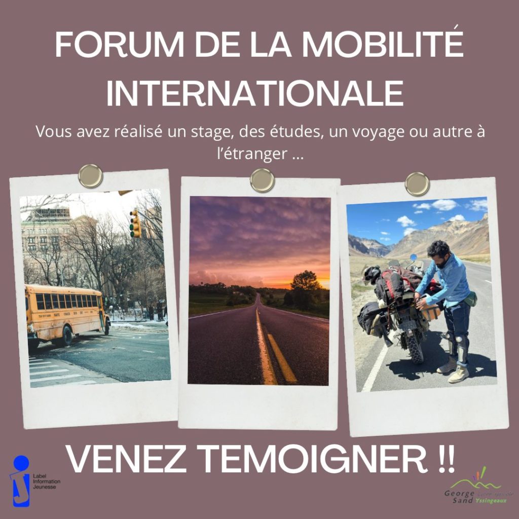 Recherche témoignage Forum de la mobilité internationale