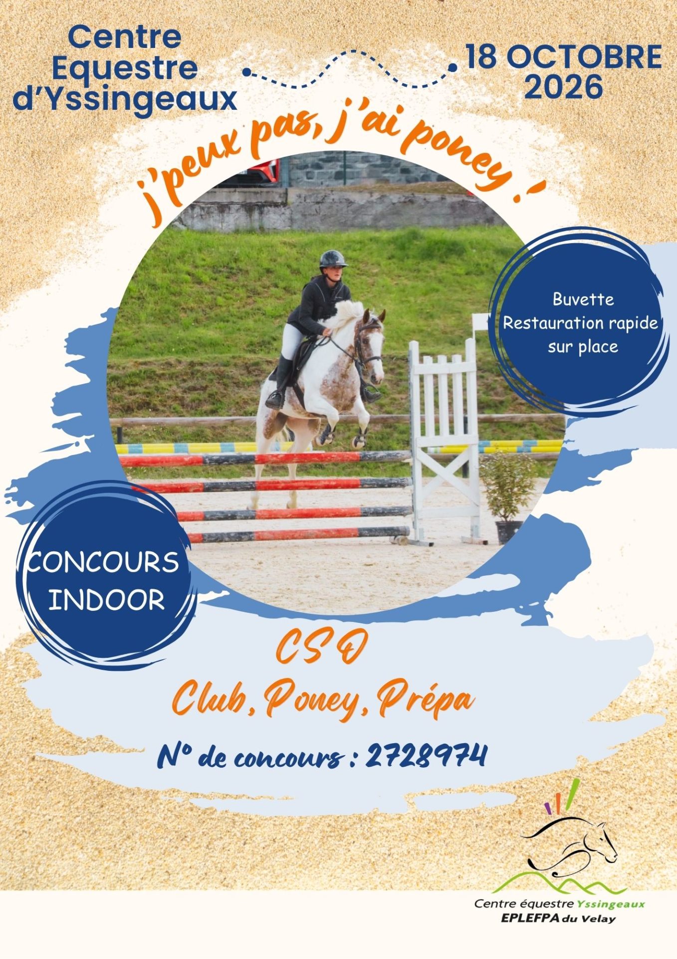 Concours de saut d’obstacles Poney – 18 octobre 2026